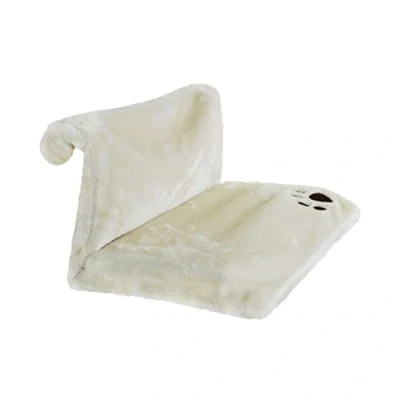Image of 1ABOVE Pet Radiator Bed For Cats and Dogs Hammock Style Hanging Super Soft Faux Fur Machine Washable. Ideal All Kittens (WHITE)