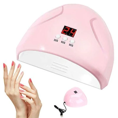 Image of 36W LED UV Lamp Nail Gel Light Curing Device Sensor dryer for Manicure Pedicure Home and Salon, USB Lamp, Quick Drying Polish Nails with 3 Timer