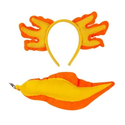 Image of Plush Salamanders Hairhoop Lovely Animal Theme Hairband Holiday Party Props Headwear Adult Festival Roleplay Accessories