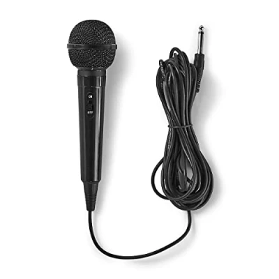 Image of Nedis MPWD01BK Wired Microphone 75 dB +/ 3dB Sensitivity 80 Hz 12 kHz 5.0 m