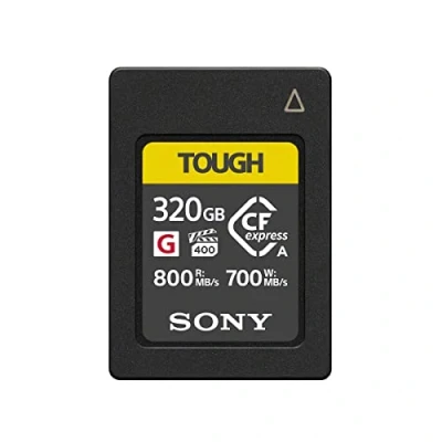 Image of Sony 320GB TOUGH CFexpress Type A Flash Memory Card VPG400 High Speed G Series with Video Performance Guarantee (Read 800MB/s and Write 700MB/s) CEA G320T