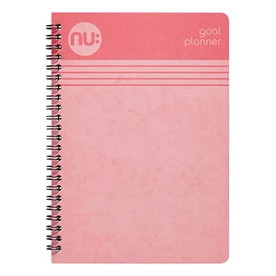 Image of NU: Notebooks Goal Planner Cloud Pastels Range A5 Pink Notebook Daily Journal 150 Pages (NU004120 FSC)