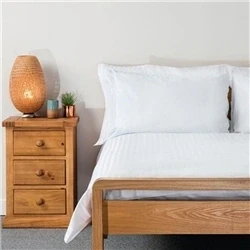 Image of Mitre Comfort Satin Duvet Cover White Super King