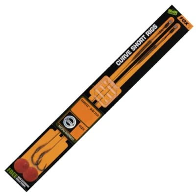 Image of Fox Edges Curve Short Camotex Semi Stiff Rig 35lb Size 2 (2 pcs) Karper onderlijnen