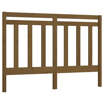 Image of vidaXL Solid Wood Pine Bed Headboard in Honey Brown Durable, Fashionable Design with Rustic Look, Easy to Assemble, Fits Most Types