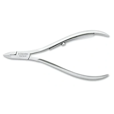 Image of 3 Claveles 12095 Curved Pliers 10 cm with Mouth Cutting 7 mm