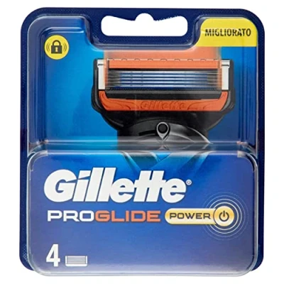 Image of Gillette ProGlide Power Men&#039;s Razor Blades, Pack of 4 Replacement Blades (Packaging May Vary)