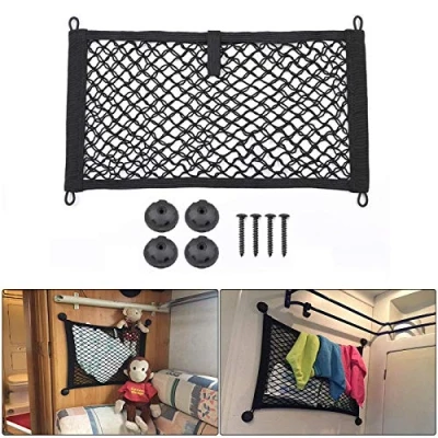 Image of READY storage net kit for commercial vehicles, motorhomes, mobile homes, caravans, boats, yacht (L)