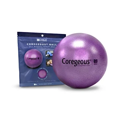 Image of Tune Up Fitness Coregeous Ball Psoas Release Tool, Abdominal, Belly &amp; Lower Back Core Ball, Exercise for Low Back, Stress Digestive Relief, Improved Breathing Sleep (Iris)