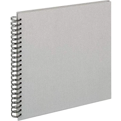 Image of walther Design Photo Album Grey 30 x cm Spiral Linen, Cloth SA 510 D