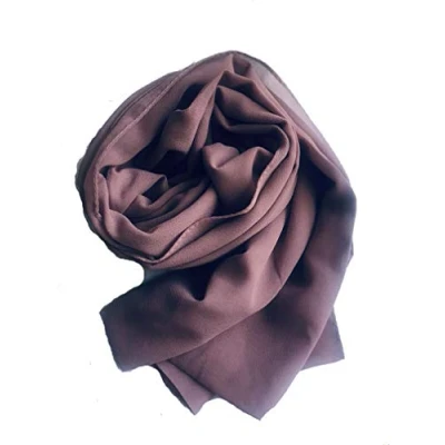 Image of 180X80 Chiffon Maxi Plain Scarf Hijab Sarong Shawl Large Wrap (Blush)