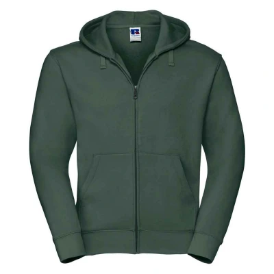 Image of Russell Athletic Mens Authentic Hooded Sweatshirt (Bottle Green) Size 2XL