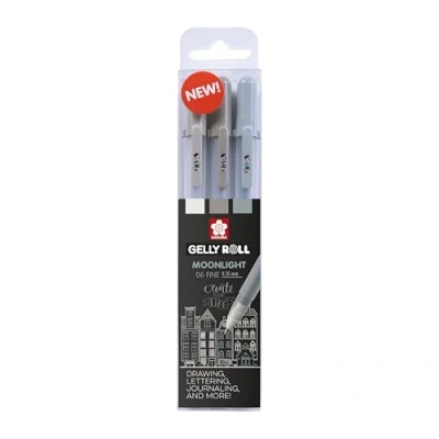 Image of Sakura Gelly Rolls Moonlight Urban, Grey, Set of 3