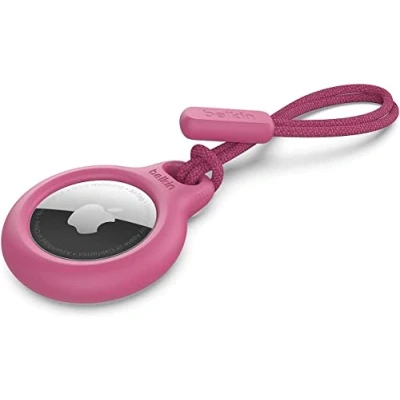 Image of BELKIN Secure AirTag Holder with Strap Pink, Pink