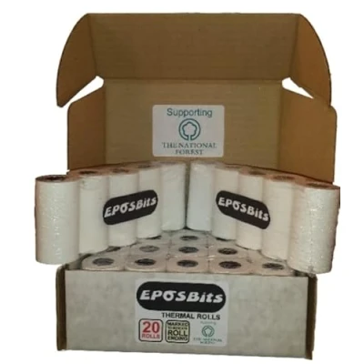 Image of EPOSBITS® Brand Rolls to Fit Ingenico Move 5000 Move5000 Move/5000 Credit Card Terminal 20 (for Compact Versions)