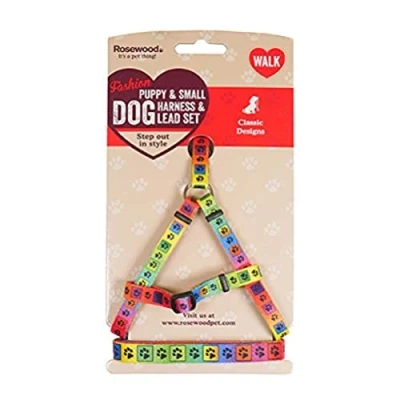 Image of Rosewood Puppy Fashion 12 16 inch Harness/ 40 Lead