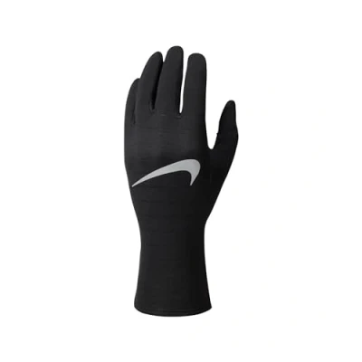 Image of Nike Performance Sphere Gloves, Women&#039;s, Size: Small, Black/silver