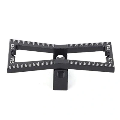 Image of Hilitand Carpenter Dovetail Ruler, Aluminum Alloy Tenon Scriber Gauge, Scriber, Joint