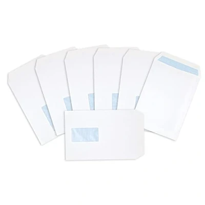 Image of Postmaster A5 C5 Window Envelopes 229 x 162 mm 90 GSM Self Seal White 200 Pack