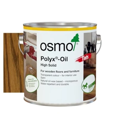 Image of Osmo Polyx® Oil Tints Tester Size Hard Wax 3072, Amber Satin Finish, 125ml Durable Wood for Wooden Furniture, Water Resistant Floor Wax, Treatments Ideal Oak, Pine &amp; More