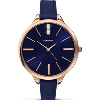 Image of Sekonda Women&#039;s Quartz Watch with Blue Dial Analogue Display and Alloy 2248.27