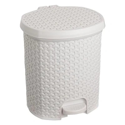 Image of keeeper pedal bin, 11,5 L, Waste bin with pedal, Tjark, Nordic White (White)