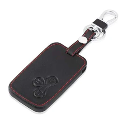 Image of Happyit Leather Car Remote Key Cases Cover for Renault Megane R.S. Scenic 3 Buttons Smart Bag