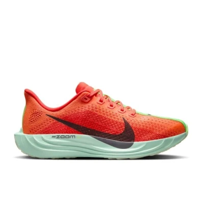Image of Nike Performance Pegasus PLUS Road running shoes, Women&#039;s, Size: 5.5, Bright crimson/cave purple/lime blast/mint/hyper orange/barely volt Textile
