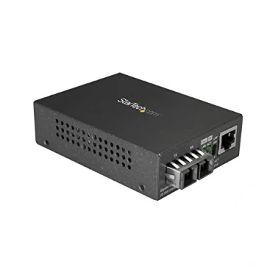 Image of StarTech.com Multimode (MM) SC Fiber Media Converter for 10/100/1000 Network 550m Range Gigabit Ethernet 850nm Full Duplex (MCMGBSCMM055)