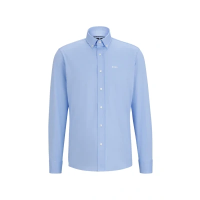 Image of BOSS JOE Shirt, Men&#039;s, Size: 17.5, Light pastel blue