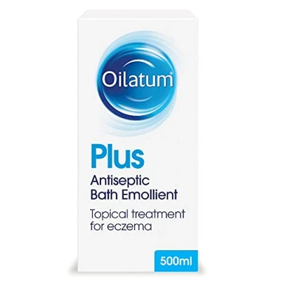 Image of Oilatum Plus Antiseptic Emollient Bath Additive for Eczema and Dry Skin Conditions, Soothing Hydrating Formula, Dermatologist Recommended Relief, 1 x 500ml