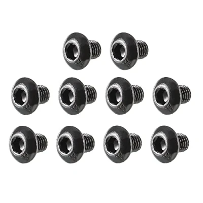 Image of Sourcingmap M3x4mm Thread Button Head Hex Socket Cap Screw Bolt 100pcs