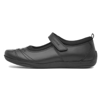 Image of Hush Puppies Amber Jnr School Uniform Shoe, Black, 12.5 UK Child