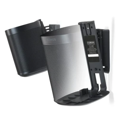 Image of Flexson Wall Mounts for Sonos One, One SL and Play:1 Black (Pair)