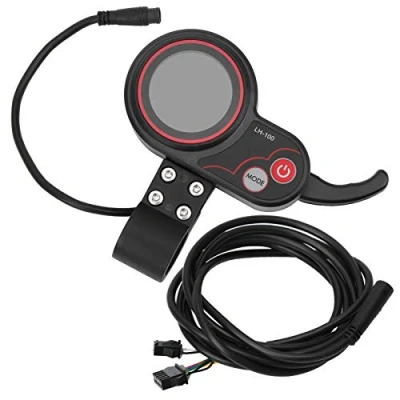 Image of Keenso Scooter Thumb Throttle, 24V 36V 48V 60V Universal Throttle 2 in 1 Speedometer Manual Control Panel for Electric Bike Scooter(48V) bicycle modification accessories