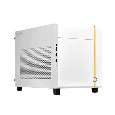Image of Silverstone Technology SUGO 14, White, Mini ITX Cube Chassis, Supports 3 Slot Full Length GPUs/ATX PSU / 240mm AIO, 4 Removable Panels, SST SG14W