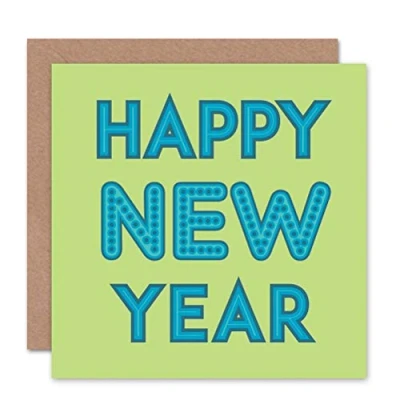 Image of Wee BLUE Coo CARD GREETING NEW YEAR HOGMANAY
