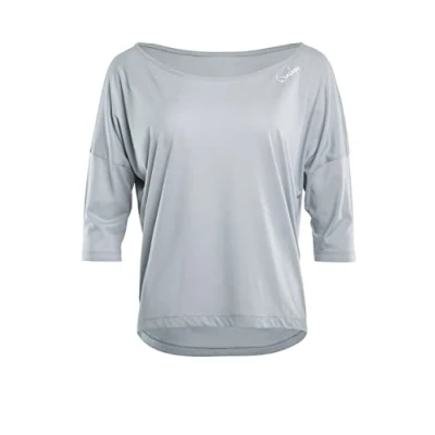 Image of WINSHAPE Women&#039;s Ultra Leichtes Damen Modal 3/4 arm Shirt Mcs001 Yoga, Cool Grey, M