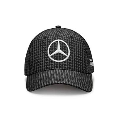 Image of Mercedes AMG Petronas Formula One Team 2023 Lewis Hamilton Driver Cap Black Unisex Size: Size