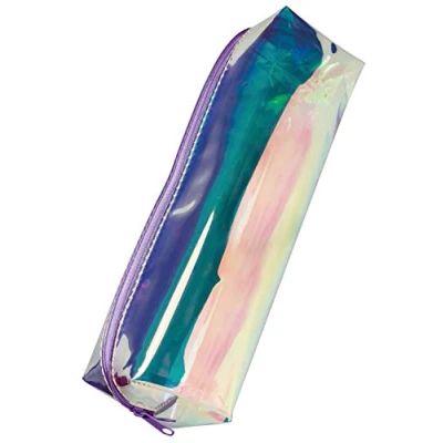 Image of Online Pencil case Transparent, Large Capacity Storage Bag, Box with Zipper, Pen for School, Stationary Organizer Girls and Boys, Pouch one Compartment