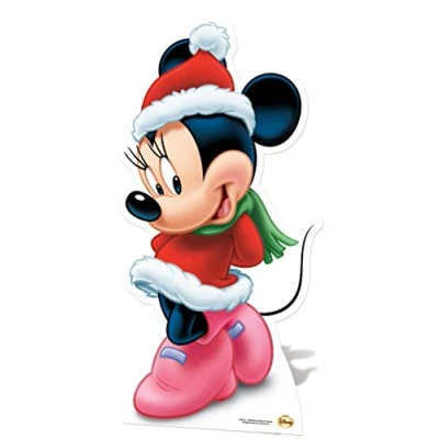 Image of Star Cutouts SC604 Cut Out of Minnie Mouse Christmas