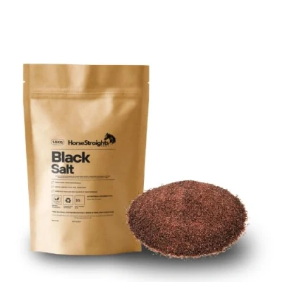Image of Horse Straights Direct Black Salt Equine Supplement Mineral Digestion and Metabolism Support 1.5 KG