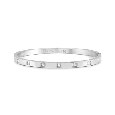 Image of Nomination Pretty Bangles Large White Square