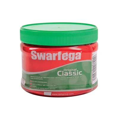 Image of Swarfega Original Classic Hand Gel, Rapid Action Wash for Working Hands, Smooth Green Gel Formula with Added Conditioner, Gentle on Skin, 275ml Tub