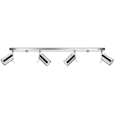 Image of Ring Spotlight Bars Flush 4 Light Chrome GU10