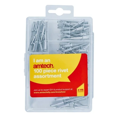 Image of Amtech S5100 100 Piece Assorted Rivet Set