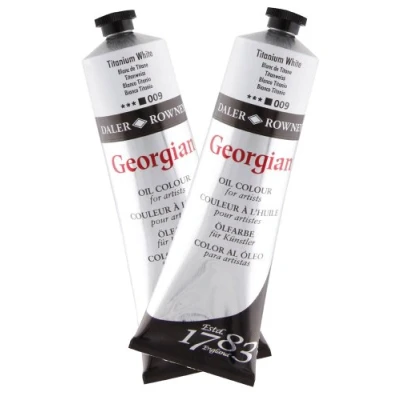 Image of Daler Rowney Georgian Oil Titanium White Twin Pack 225Ml