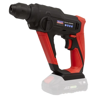 Image of Sealey Cordless Rotary Hammer Drill Kit 20V 2Ah SV20 Series SDS Plus
