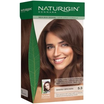 Image of Dark Blonde Hair Dye 5.3 with Natural Ingredients No Ammonia