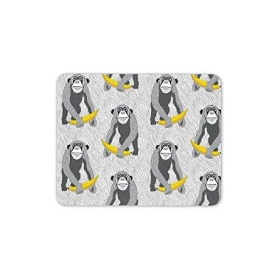 Image of Destination Vinyl Ltd Monkey Banana Mouse Mat Pad Ape Cheeky Teenager Boys Kids Gift Computer #13207